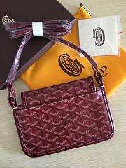 Goyard Red Plumet Pocket Wallet Bag - 5