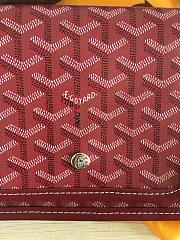 Goyard Red Plumet Pocket Wallet Bag - 2