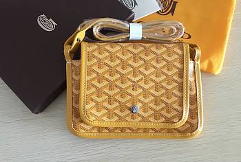 Goyard Yellow Plumet Pocket Wallet Bag