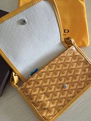 Goyard Yellow Plumet Pocket Wallet Bag - 4