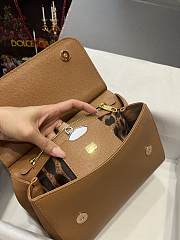 DOLCE & GABBANA Small Brown Dauphine Sicily Bag - 6