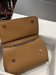 DOLCE & GABBANA Small Brown Dauphine Sicily Bag - 3