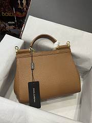 DOLCE & GABBANA Small Brown Dauphine Sicily Bag - 2