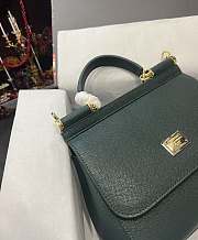 DOLCE & GABBANA Small Green Dauphine Sicily Bag  - 3