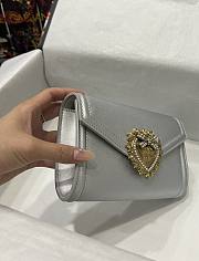 Dolce & Gabbana Silver Sacred Heart Wallet Bag - 2