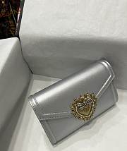 Dolce & Gabbana Silver Sacred Heart Wallet Bag - 5