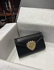 Dolce & Gabbana Black Sacred Heart Wallet Bag - 5