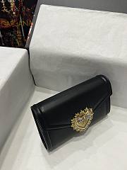 Dolce & Gabbana Black Sacred Heart Wallet Bag - 3