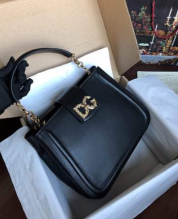 Dolce & Gabbana Small Calfskin DG Amore Bag