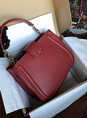 Dolce & Gabbana Small Red Calfskin DG Amore Bag - 4