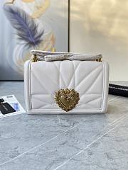 Dolce & Gabbana White Devotion Shoulder Bag - 1