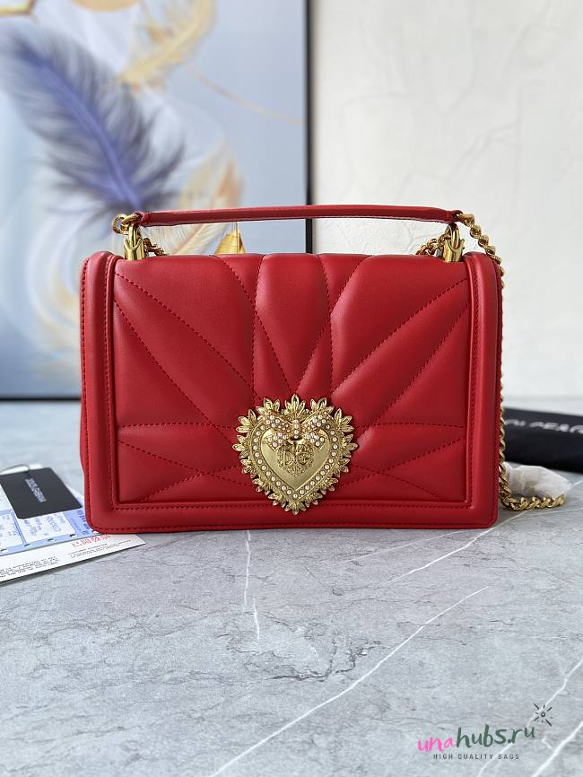 Dolce & Gabbana Red Devotion Shoulder Bag - 1