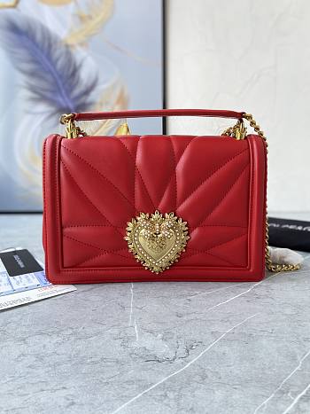 Dolce & Gabbana Red Devotion Shoulder Bag