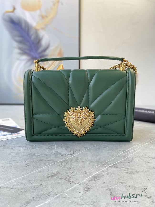 Dolce & Gabbana Green Devotion Shoulder Bag - 1