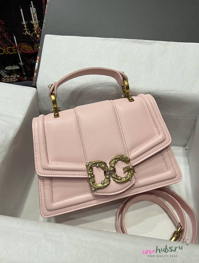 Dolce & Gabbana small pink Devotion tote bag - 1