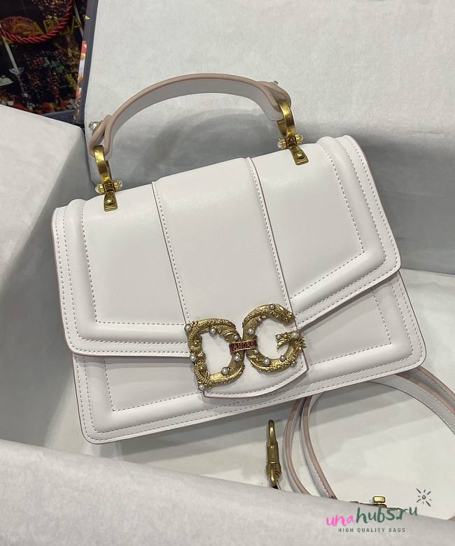 Dolce & Gabbana small white Devotion tote bag - 1