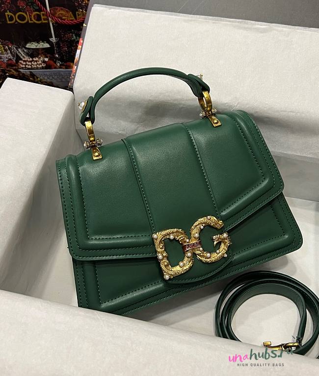 Dolce & Gabbana small green Devotion tote bag - 1