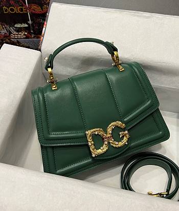 Dolce & Gabbana small green Devotion tote bag