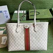 Gucci tote shopping bag beige & red bag - 1