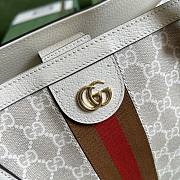 Gucci tote shopping bag beige & red bag - 6