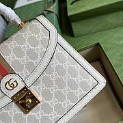 Gucci Ophidia small white top handle bag - 5