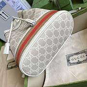 Gucci Ophidia small GG beige/ red bucket bag - 6