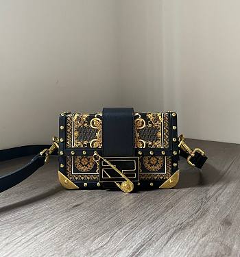 Fendi Baguette Trunk Mini Fendace leather bag 