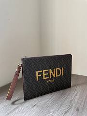 Fendi canvas pouch bag - 5