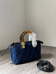 Fendi By The Way Mini Small Boston blue bag - 4