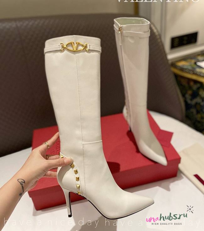 Valentino high white boot - 1