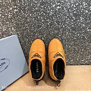 Prada padded nylon orange short boot - 6