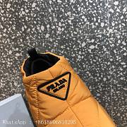 Prada padded nylon orange short boot - 5