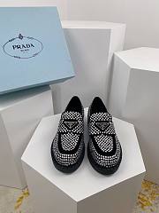 Prada Satin loafers with crystals - 4