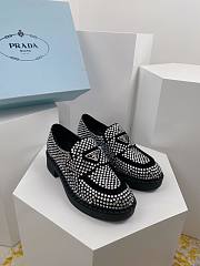 Prada Satin loafers with crystals - 3