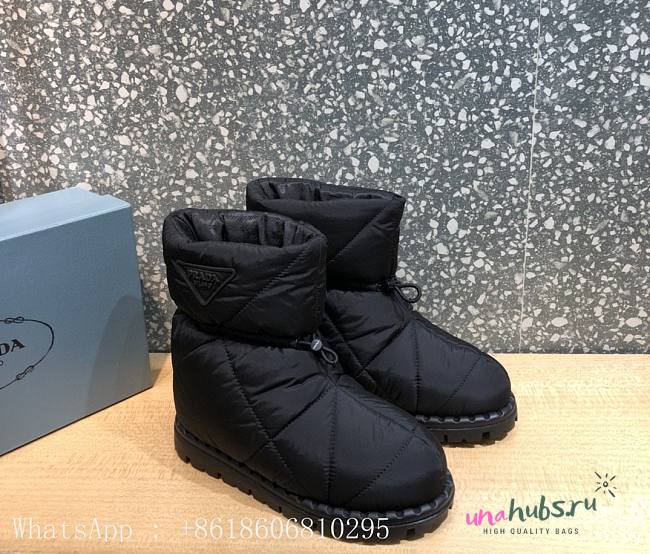 Prada padded nylon black boot - 1