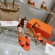 Hermes orange heels - 2