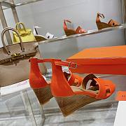 Hermes orange heels - 4