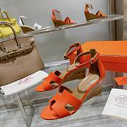 Hermes orange heels - 5