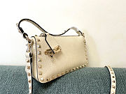 VALENTINO GARAVANI Rockstud white shoulder bag - 6