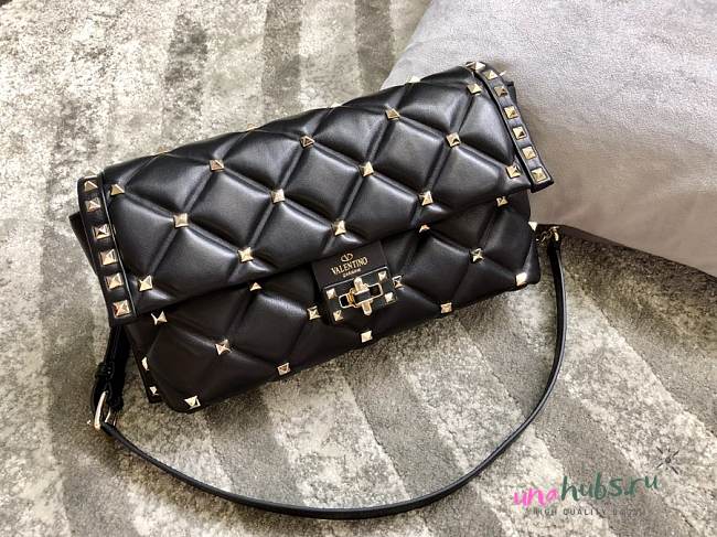 Valentino Candystud Crossbody Black Bag - 1