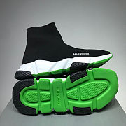 Balenciaga black/green trainer sneaker - 4