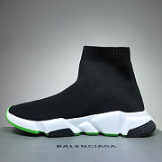 Balenciaga black/green trainer sneaker - 5