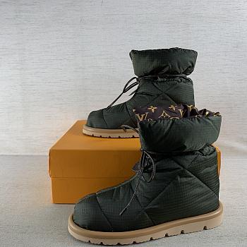 Louis Vuitton Green Pillow Boot