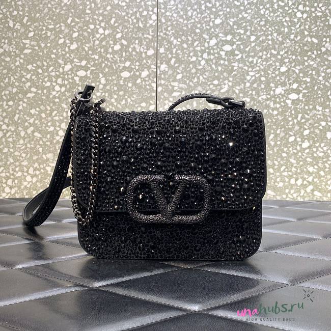 Valentino Vlsing jewel black bag  - 1