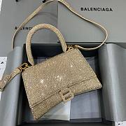 Balenciaga small hourglass crystal-embellished bag - 1