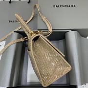 Balenciaga small hourglass crystal-embellished bag - 4