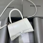 Balenciaga Hourglass Small White - Crystal Logo Bag - 1