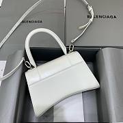 Balenciaga Hourglass Small White - Crystal Logo Bag - 2