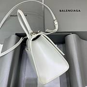 Balenciaga Hourglass Small White - Crystal Logo Bag - 3