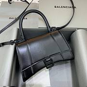 Balenciaga Hourglass Small Black - Crystal Logo Bag  - 1